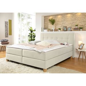 Home affaire Boxspringbett "Calloway", inkl. Topper, XXL-Ausführung, in 4 Farben, 5 Breiten, 3 Matratzenarten