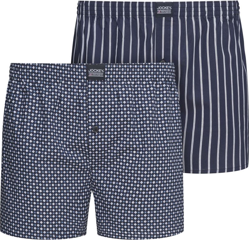 Jockey Webboxer "Everyday Woven", (2er Pack), mit Eingriff und elastischem Bund