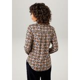 Aniston CASUAL Schlupfbluse, mit farbharmonischem Retro-Druck