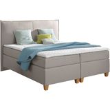 Home affaire Boxspringbett "Houssay", inkl. Topper, 5 Breiten, 2 Härtegraden auch in Überlänge 220 cm