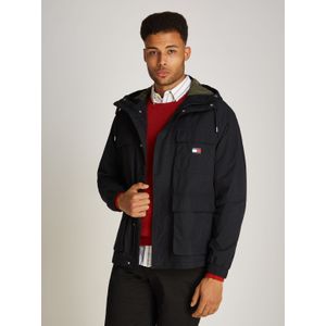 Tommy Jeans Sommerjacke "TJM UTILITY PARKA", mit Kapuze, mit Logoprägung