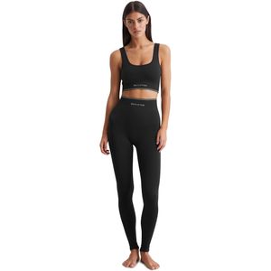 Marc OPolo Leggings "Seamless Waffle", mit kontrastigem Streifen und eingearbeitetem Logo
