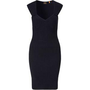 BOSS ORANGE Strickkleid "Foberts Premium Damenmode", in Rippoptik