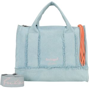 Fritzi aus Preußen Henkeltasche "Tote Bag Limited Washed Denim", mit Fransen