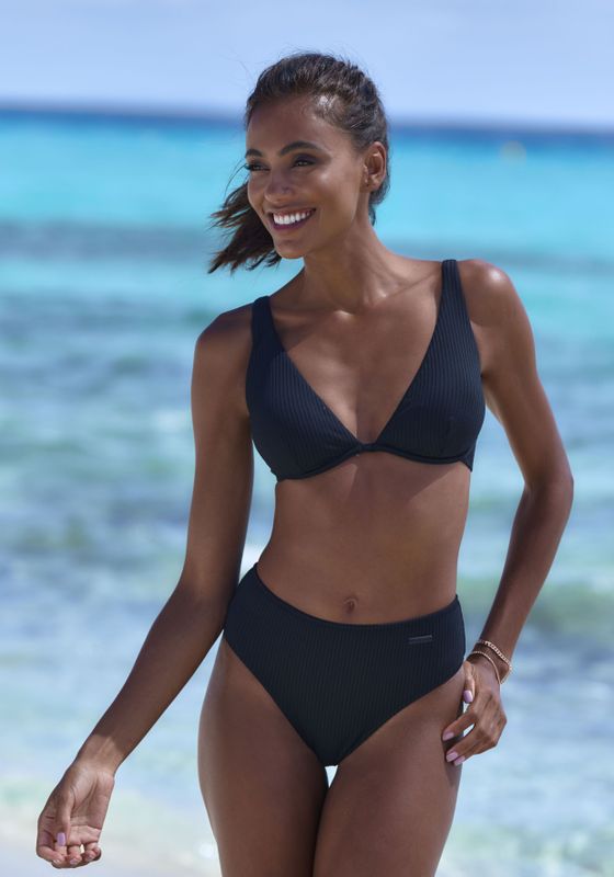 Elbsand Bügel-Bikini, aus trendiger Rippware