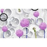 Papermoon Fototapete "Muster mit Blumen"