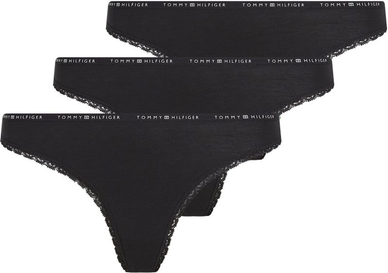 Tommy Hilfiger Underwear Tanga "3 PACK LACE THONG", (Packung, 3 St., 3er), mit Spitzenkante