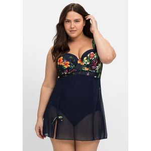 sheego by Joe Browns Badekleid "Große Größen", mit Hose und transparentem Mesh-Rockteil
