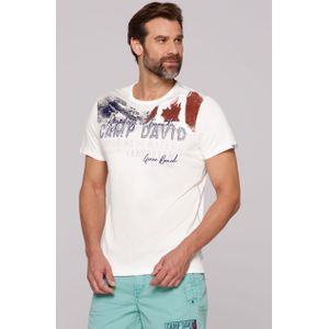 CAMP DAVID Rundhalsshirt, aus Baumwolle