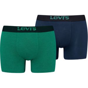 Levis Boxershorts "LEVIS MEN OPT ILL BOXER BRIEF ORG CO 2P", (2er Pack), Elastischer Logobund, ohne Eingriff