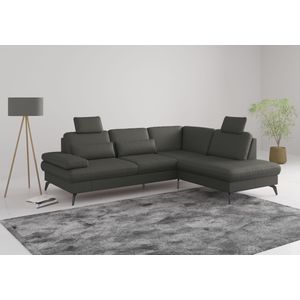 sit&more Ecksofa "Morris L-Form, inkl. Sitztiefenverstellung", wahlweise mit Armteilverstellung, Bettfunktion & Bettkasten