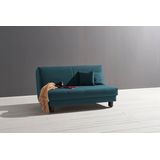 ell + ell Schlafsofa "Enny", Liegefläche Breite 155 cm, Liegehöhe 40 cm, Füße schwarz, Rückenlehne