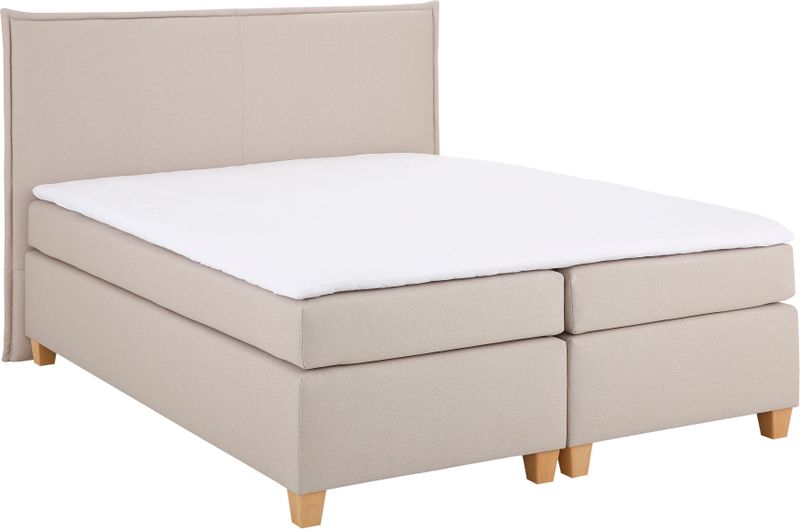 Home affaire Boxspringbett "Houssay", inkl. Topper, 5 Breiten, 2 Härtegraden auch in Überlänge 220 cm