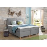 Home affaire Boxspringbett "Houssay", inkl. Topper, 5 Breiten, 2 Härtegraden auch in Überlänge 220 cm