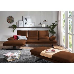 W.SCHILLIG Ecksofa "broadway, Designsofa mit tollem Sitzkomfort", Sitztiefenverstellung, Kopfteil- & Seitenteilverstellung, Breite 291cm