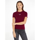 Tommy Jeans Rundhalsshirt "TJW SLIM ESSENTIAL LOGO 1 SS EXT", mit Tommy Jeans Logoschriftzug, Rundhals