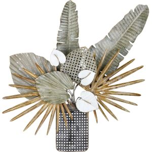 GILDE Wanddekoobjekt "Wandrelief Vase Aruba", (1 St.)