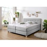 Home affaire Boxspringbett "Fargo", inkl. Topper, in 3 Matratzenarten, in Samt- oder Strukturstoff