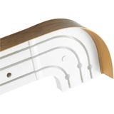 SN DECO GROUP Gardinenschiene "SH3", 3 läufig-läufig, Fixmaß, mit Blende 5 cm
