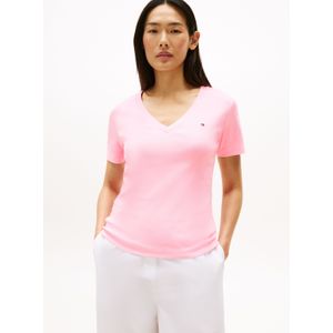 Tommy Hilfiger T-Shirt "SLIM CODY V-NK SS", mit Logostickerei