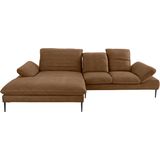 W.SCHILLIG Ecksofa "enjoy&MORE, Designsofa, elegant und bequem, L-Form", Sitztiefenverstellung, Füße schwarz pulverbeschichtet, Breite 310 cm