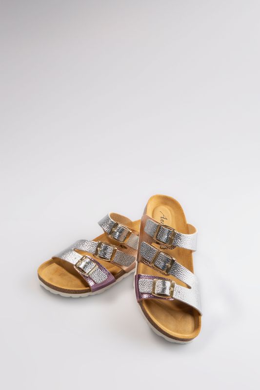 Aniston SHOES Pantolette, Sommerschuh, Strandschuh, Urlaubschuh, Metallic - NEUE KOLLEKTION