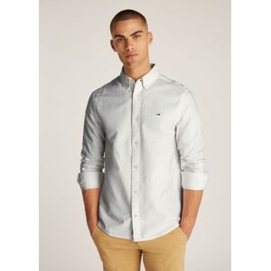 Tommy Jeans Langarmhemd "TJM REG OXFORD SHIRT EXT", mit Logostickerei