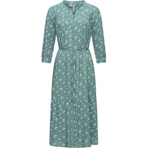 Ragwear Maxikleid "Meve", Leichtes Langarmkleid mit Blumenmuster