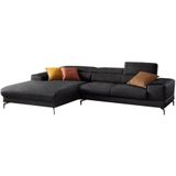 W.SCHILLIG Ecksofa "piedroo, Designsofa mit tollem Sitzkomfort, elegant und bequem, L-Form", Kopfteilverstellung, wahlweise mit Sitztiefenverstellung, Breite 303cm