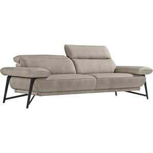 Egoitaliano 2,5-Sitzer "Anais, Designsofa mit hohem Sitzkomfort, Designfuß,", inkl. verstellbarer Kopfteile