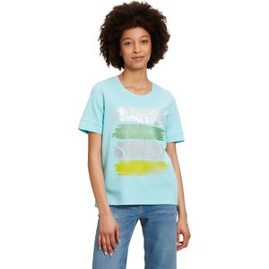 Betty Barclay Kurzarmshirt "Betty Barclay Basic Shirt mit Placement", (1 tlg.), Glitzer