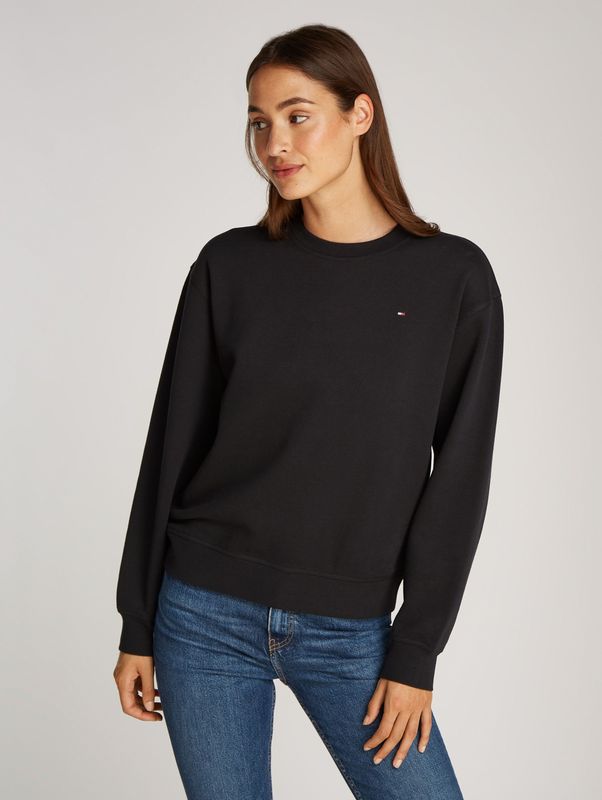 Tommy Hilfiger Sweatshirt "REG FLAG ON CHEST SWTSHRT", mit Logo-Stickerei
