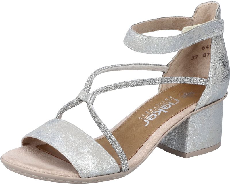 Rieker Sandalette, Sommerschuh, Sandale, Blockabsatz, mit praktischem Klettverschluss