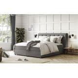 COTTA Boxspringbett "Castle", mit Strasssteinen im Kopfteil, inkl. Topper