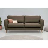 Home affaire 3-Sitzer "MARSEILLE Sofa 206 cm", mit Massivholzbeinen aus Eiche, verschiedene Bezüge und Farbvarianten