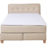 Home affaire Boxspringbett "Fargo", in Überlänge 220 cm, mit Topper, 3 Ausführungen, 4, Breiten