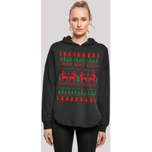 F4NT4STIC Kapuzenpullover "Christmas Reindeers Weihnachten Muster", Print