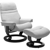 Stressless Relaxsessel "Sunrise", (Set, Relaxsessel mit Hocker), mit Classic Base, Größe M, Gestell Schwarz