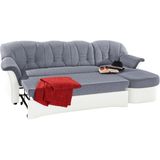 DOMO collection Ecksofa "Elva, zeitlose Formensprache, elegante Rückensteppung, L-Form", wahlweise mit Bettfunktion und Federkern