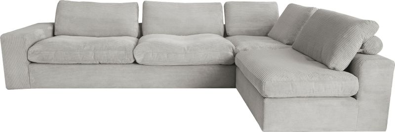 alina Ecksofa "Sandy", mit losen Sitz und Rückenkissen, in modernem Cordstoff
