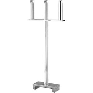 Fink Standkerzenhalter "MEMPHIS", (1 St.), Bodenleuchter, 3-flammig, vernickelt, Höhe ca. 77,5 cm