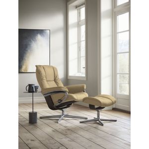 Stressless Relaxsessel "Mayfair", (Set, Relaxsessel mit Hocker), mit Hocker, mit Cross Base, Größe S, M & L, Holzakzent Wenge