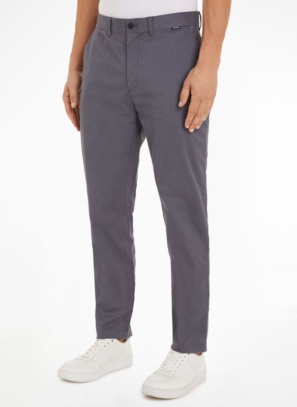 Calvin Klein Chinohose "MODERN TWILL SLIM CHINO", mit Logoprägung