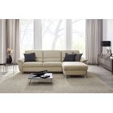 CALIZZA INTERIORS Ecksofa "Onyx L-Form", Recamiere links oder rechts, wahlweise mit Bettfunktion, Breite 270 cm