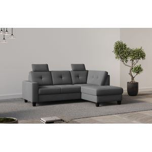 Places of Style Ecksofa "Varese", Kreuznaht in beige
