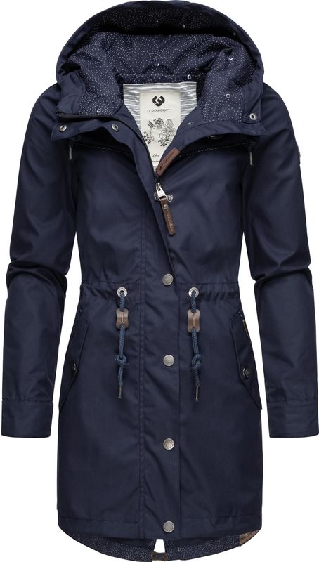 Ragwear Parka "Canny", mit Kapuze, stylische Übergangsjacke mit großer Kapuze