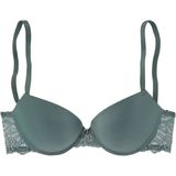 LASCANA Push-up-BH, mit Bügel und Spitzenrücken, Dessous