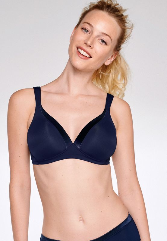 Naturana Bügelloser BH "The Wednesday", mit Schale und Glanzband
