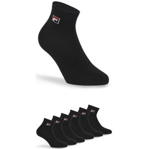 Fila Kurzsocken "UNISEX QUARTER PLAIN SOCKS", (6 Paar), mit Logo-Schriftzug