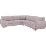 DOMO collection Ecksofa "Incanto kubische Formensprache, komfortabel, flache Armlehnen, L-Form", wahlweise mit Bettfunktion